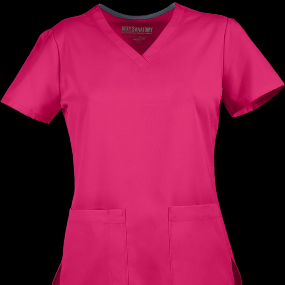 XS Grey's Anatomy Medical Scrub Top Rasberry Tart 71166